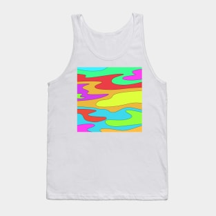 Rainbow clouds pattern Tank Top